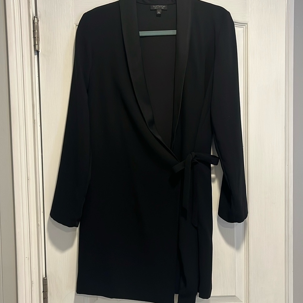 Topshop Blazer Wrap Dress